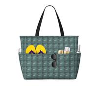 NImongt Formulas Shapes Theory Math Lesson Word Print Beach Travel Bag Foldable Tote For Vacation Outdoor Picnic Camping Daily Commute
