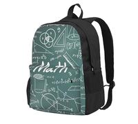 NImongt Formulas Shapes Theory Math Lesson Word Print Large Capacity Backpack For Adults Travel School Commuter Work Daily Use Outdoor