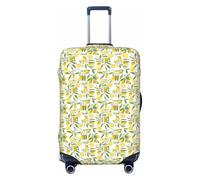NImongt Fresh Tropical Lemons Print Suitcase Cover Universal Elastic Luggage Accessory Holiday Beach Business Travel