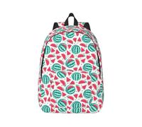 NImongt Fruits Watermelon Print Unisex Lightweight Backpack Double Shoulder Bag For Work Travel Outdoor Sports