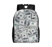 NImongt Funny Dollar Money Print Waterproof Backpack Unisex Travel Work Outdoor Daypack Business Trips Daily Use