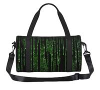 NImongt Green Number Binary Print Sports Tote Bag Lightweight Backpack Supplies Travel Camping Fitness Weekend
