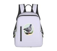 NImongt Grey Pigeon Print Print Lightweight Versatility Backpack Travel Men Women Casual Bag Daypack Daily Hiking