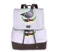 NImongt Grey Pigeon Print Print Women Backpack Lightweight Versatile Bag Fashion Daily Casual Rucksack Travel Work
