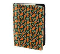 NImongt Happy Carrot Seamless Pattern Print Stylish Passport 5.5in Travel Document for Men Women Business Leisure Trips Wallet