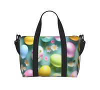 NImongt Happy Easter Holiday Print Versatile Hand Travel Bag Lightweight Tote Weekend Beach Getaways Gym Commutes
