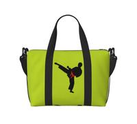 NImongt Karate Boy Vector Changeable Belt Color Print Versatile Hand Travel Bag Lightweight Tote Weekend Beach Getaways Gym Commutes