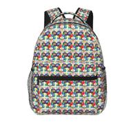 NImongt Left And Right Brain Advantage Print Casual Backpack Bag Travel Outdoor Activities Comfortable Everyday Hiking Cycling