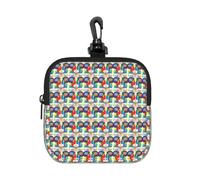 NImongt Left and Right Brain Advantage Print Lightweight Square Storage Bag Organizer Pouch Travel Cosmetic for Home Office