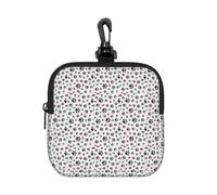 NImongt Love Cat Paw Heart Puppy Foot Print Print Lightweight Square Storage Bag Organizer Pouch Travel Cosmetic for Home Office