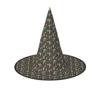 NImongt Many Owls On Tree Branches Print Unisex Halloween Witch Hat For Teens Parties Carnivals And Cosplay Costume Cap