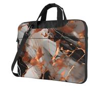NImongt Marble Texture Copper Splatter Print Portable Laptop Bag Messenger Handbag Commute Meeting Office Travel Shoulder Bags