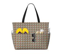 NImongt Maritime Sailboat Compass Print Beach Travel Bag Foldable Tote For Vacation Outdoor Picnic Camping Daily Commute