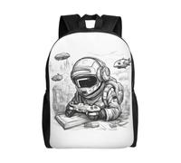 NImongt Monochrome Sketch Style Gaming Print Unisex Double Shoulder Backpack Lightweight Travel Rucksack Business Weekend Work