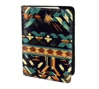 NImongt Native American Patterns Print Stylish Passport 5.5in Travel Document for Men Women Business Leisure Trips Wallet