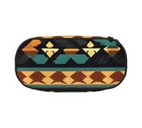 NImongt Native American Patterns Print Stylish Pencil Bag Pen Case School Supplies Makeup Storage Travel Office Class Use