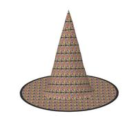 NImongt Oil Cute Schnauzer Dogs Print Unisex Halloween Witch Hat For Teens Parties Carnivals And Cosplay Costume Cap