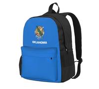 NImongt Oklahoma State Flag Print Adult Backpack Water-Resistant Large Capacity For Hiking Camping Commuting Picnics