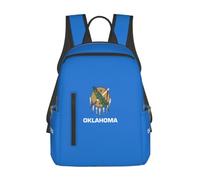NImongt Oklahoma State Flag Print Lightweight Versatility Backpack Travel Men Women Casual Bag Daypack Daily Hiking