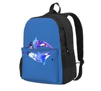 NImongt Orca Killer Whale Print Large Capacity Backpack For Adults Travel School Commuter Work Daily Use Outdoor