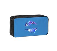 NImongt Orca Killer Whale Print Unisex Pen Case Large-Capacity Stationery Accessory Office Travel Organizer Pouch