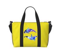 NImongt Orca Killer Whale Print Versatile Hand Travel Bag Lightweight Tote Weekend Beach Getaways Gym Commutes