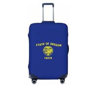 NImongt Oregon State Flag Print Suitcase Cover Universal Elastic Luggage Accessory Holiday Beach Business Travel
