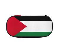 NImongt Palestine Flag Print Stylish Pencil Bag Pen Case School Supplies Makeup Storage Travel Office Class Use