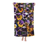 NImongt Pansy Perfection Print Print Summer Needs Oversized Adult Beach Towel 32 x 52 in Soft Quick Dry Lightweight