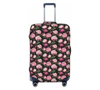 NImongt Peony Flowers Blossom Print Print Suitcase Cover Universal Elastic Luggage Accessory Holiday Beach Business Travel