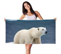 NImongt polar bear Print Cute Beach Towel Lightweight Quick Dry for Summer Vacations and Poolside Relaxation