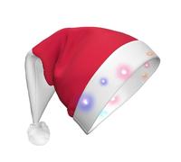 NImongt Polish Flag Print Unisex Adult Led Christmas Hat For Festive Party Supplies Seasonal Celebrations