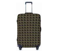 NImongt Rottweiler Wallpaper Print Suitcase Cover Universal Elastic Luggage Accessory Holiday Beach Business Travel