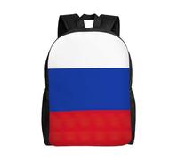 NImongt Russian Flag Print Waterproof Backpack Unisex Travel Work Outdoor Daypack Business Trips Daily Use