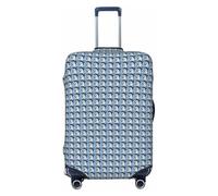NImongt Snowy Owl Eyes Print Suitcase Cover Universal Elastic Luggage Accessory Holiday Beach Business Travel