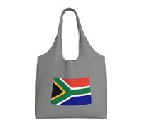 NImongt South African Flag Print Unisex Oversized Canvas Tote Bag Reusable Lightweight Shoulder Handbag Shopping