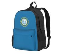 NImongt South Dakota Flag Print Adult Backpack Water-Resistant Large Capacity For Hiking Camping Commuting Picnics