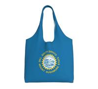 NImongt South Dakota Flag Print Unisex Oversized Canvas Tote Bag Reusable Lightweight Shoulder Handbag Shopping