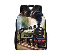 NImongt Steam Little Train Print Unisex Double Shoulder Backpack Lightweight Travel Rucksack Business Weekend Work