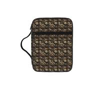 NImongt Steampunk Gears Print Bible Storage Bag for Church Travel Scripture Organizer Ecclesiastical Accessory