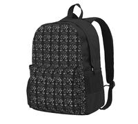 NImongt Supernatural Symbols Black Print Adult Backpack Water-Resistant Large Capacity For Hiking Camping Commuting Picnics