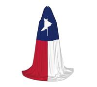 NImongt Texas State Flag Print Teens Kids And Adults Hooded Cloak Wizard Gothic Robe Carnival Halloween Cosplay