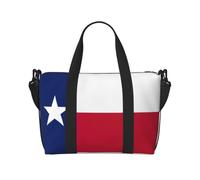 NImongt Texas State Flag Print Versatile Hand Travel Bag Lightweight Tote Weekend Beach Getaways Gym Commutes