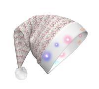 NImongt The Paris Tower And A Bicycle Print Unisex Adult Led Christmas Hat For Festive Party Supplies Seasonal Celebrations