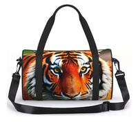 NImongt Tiger Stripes Orange Pattern Print Sports Tote Bag Lightweight Backpack Supplies Travel Camping Fitness Weekend