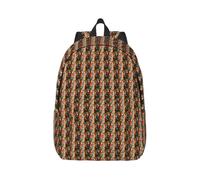 NImongt Tiger Stripes Orange Pattern Print Unisex Lightweight Backpack Double Shoulder Bag For Work Travel Outdoor Sports