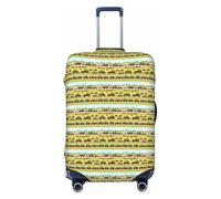 NImongt Tractor Farming Print Suitcase Cover Universal Elastic Luggage Accessory Holiday Beach Business Travel