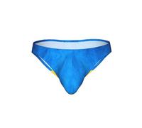 NImongt Ukrainian flag Print Bikini Briefs Breathable Stretchy Underwear for Men Swimwear Vacation Beachwear Black