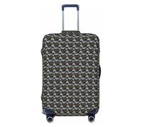 NImongt Vikings Boat Print Suitcase Cover Universal Elastic Luggage Accessory Holiday Beach Business Travel