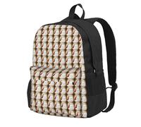 NImongt Violin Sheet Music Print Adult Backpack Water-Resistant Large Capacity For Hiking Camping Commuting Picnics